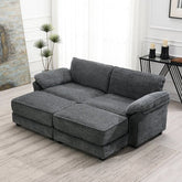 Bellemave® Modular Convertible Sectional Sofa Bed Set with Ottoman - Bellemave